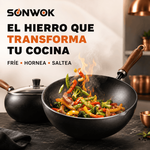 SONWOK® 24 cm | Calor Uniforme + Duración por Años
