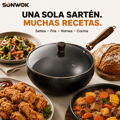 SONWOK® 24 cm | Calor Uniforme + Duración por Años
